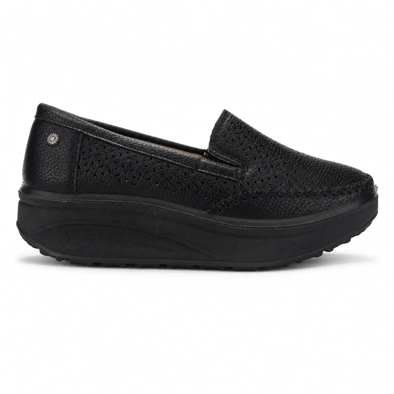 ZAPATO NEGRO MUJER CASUAL CHALADA TANDI - 1