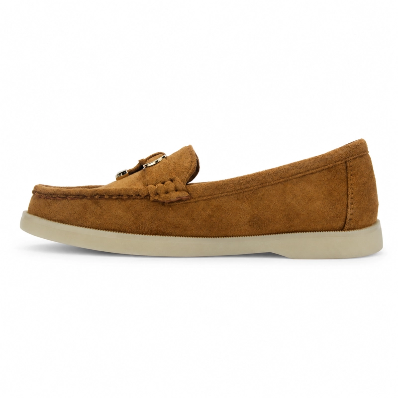 MOCASIN CAMEL MUJER CASUAL CHALADA VELA - 2
