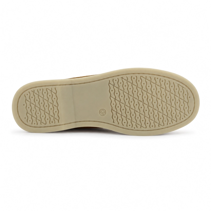 MOCASIN CAMEL MUJER CASUAL CHALADA VELA - 6