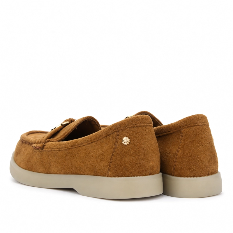 MOCASIN CAMEL MUJER CASUAL CHALADA VELA - 8