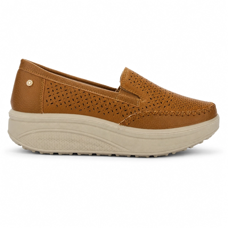 ZAPATO CAMEL MUJER CASUAL CHALADA TANDI - 1