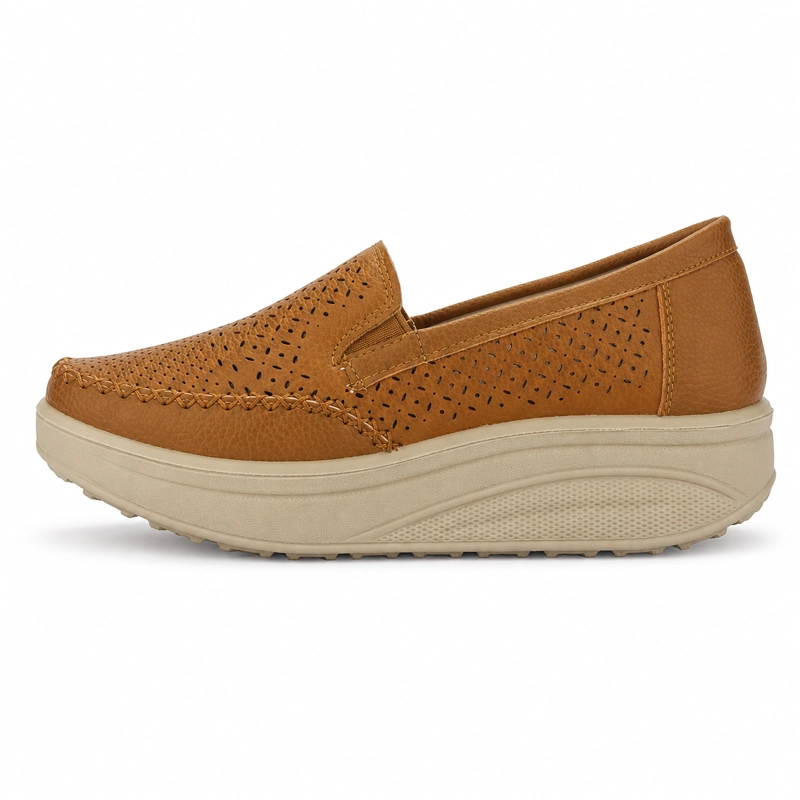 ZAPATO CAMEL MUJER CASUAL CHALADA TANDI - 2