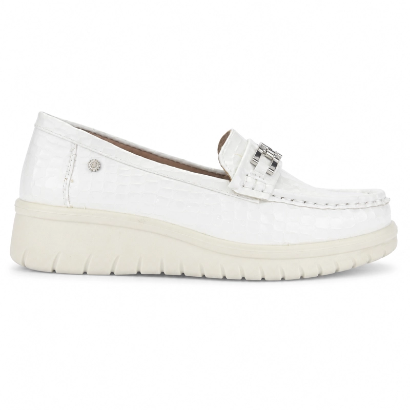 MOCASIN BLANCO MUJER CASUAL CHALADA RIOJA - 1