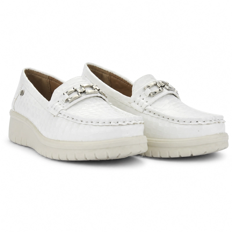 MOCASIN BLANCO MUJER CASUAL CHALADA RIOJA - 7