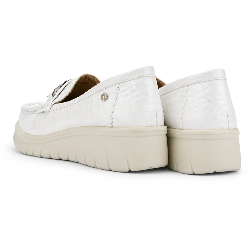 MOCASIN BLANCO MUJER CASUAL CHALADA RIOJA - 8