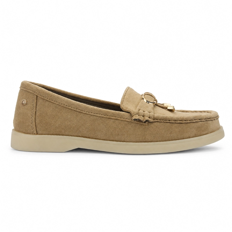 MOCASIN BEIGE MUJER CASUAL CHALADA VELA - 1