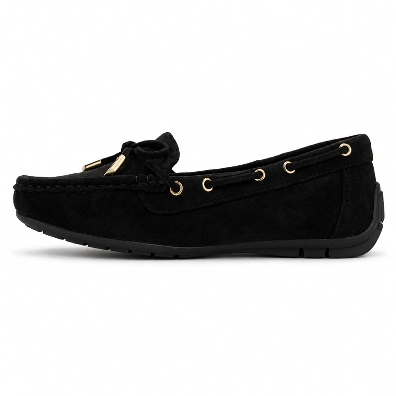 MOCASIN NEGRO MUJER CASUAL CHALADA NAUTICO - 2