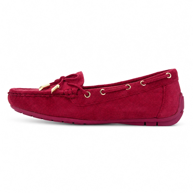 MOCASIN ROJO MUJER CASUAL CHALADA NAUTICO - 2