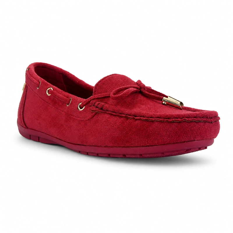 MOCASIN ROJO MUJER CASUAL CHALADA NAUTICO - 3