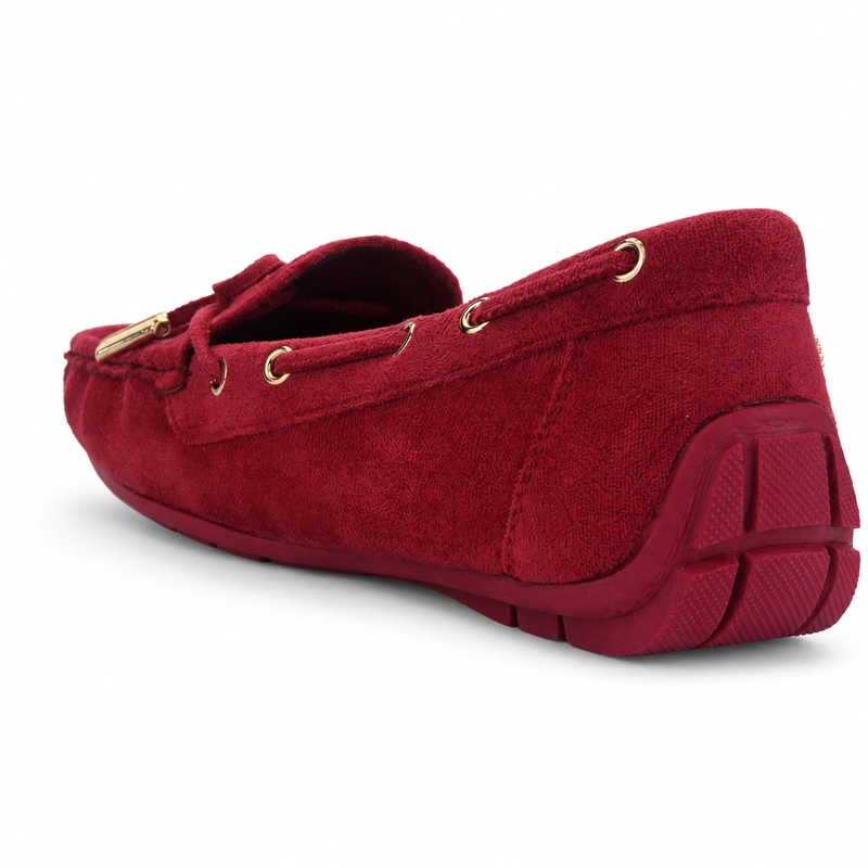 MOCASIN ROJO MUJER CASUAL CHALADA NAUTICO - 4