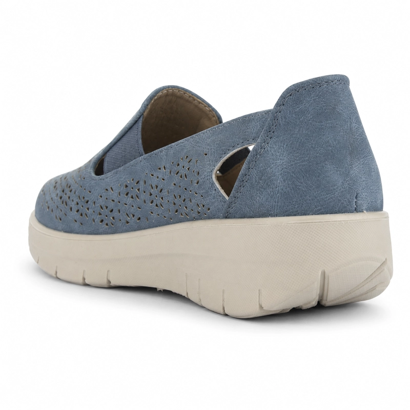 ZAPATO AZUL MUJER CASUAL CHALADA NEPTUN - 4