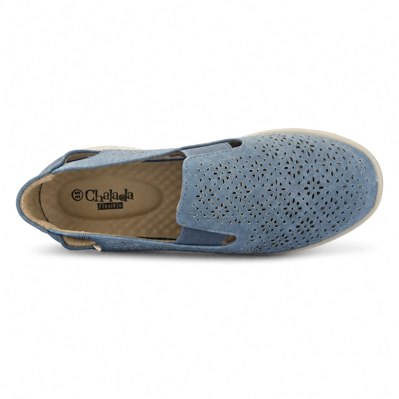 ZAPATO AZUL MUJER CASUAL CHALADA NEPTUN - 5