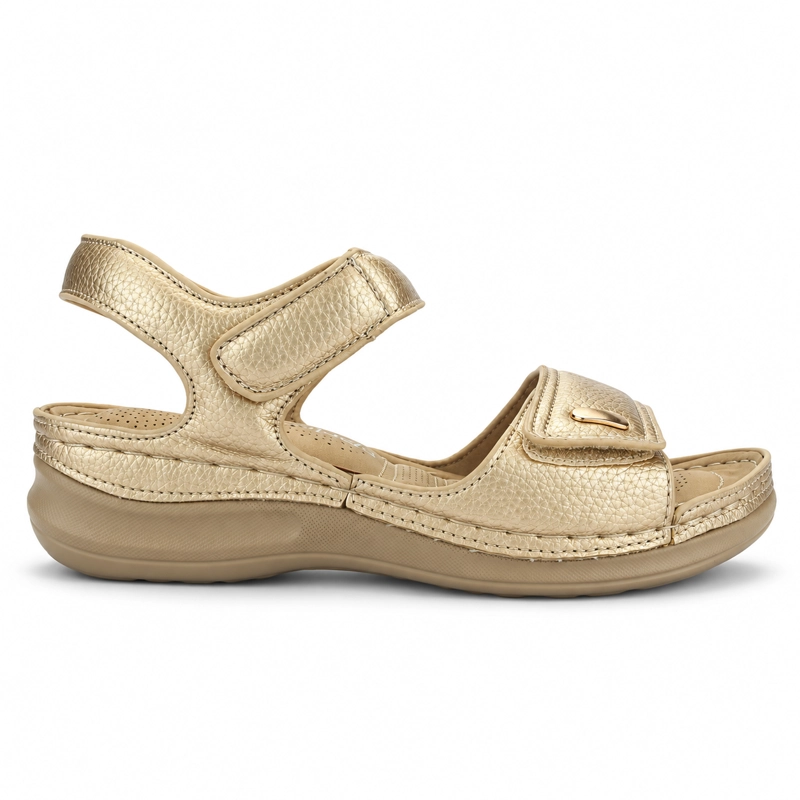SANDALIA DORADO MUJER CASUAL CHALADA KON - 1