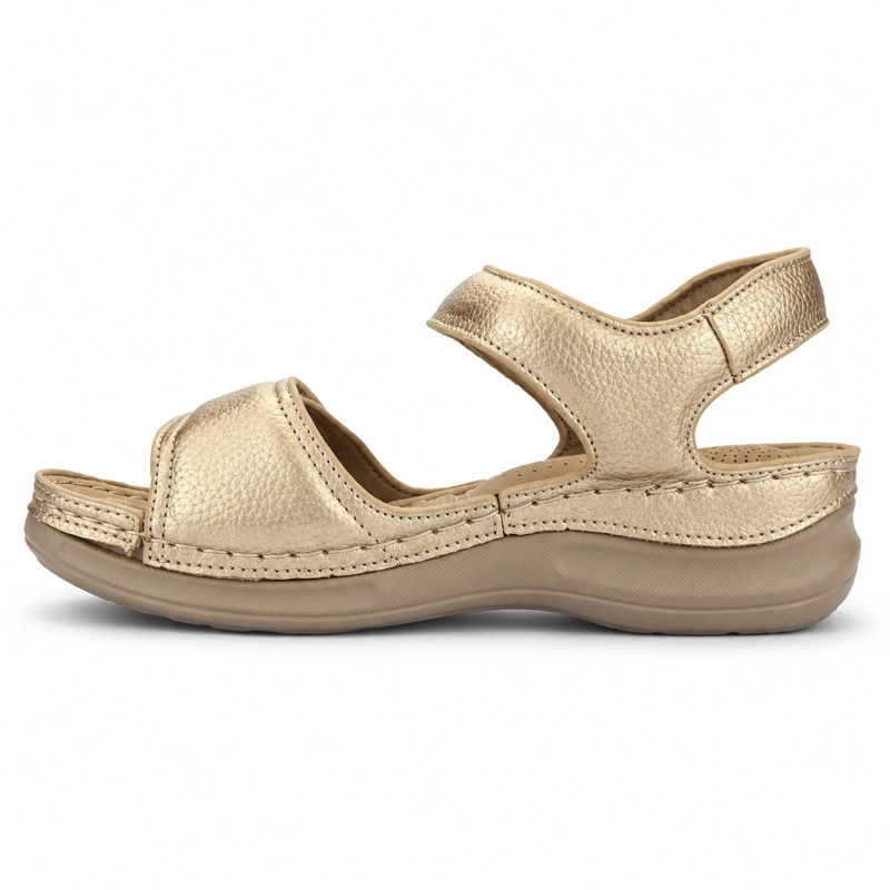 SANDALIA DORADO MUJER CASUAL CHALADA KON - 2