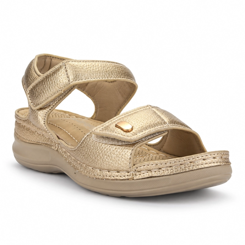 SANDALIA DORADO MUJER CASUAL CHALADA KON - 3
