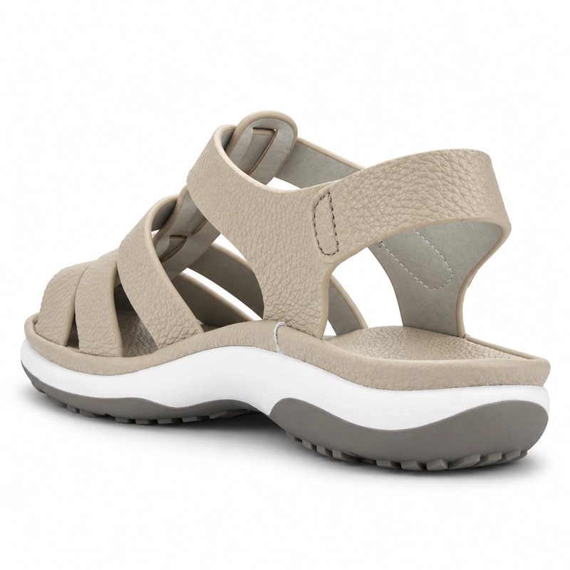 SANDALIA BEIGE MUJER CASUAL CHALADA GRETTA - 4