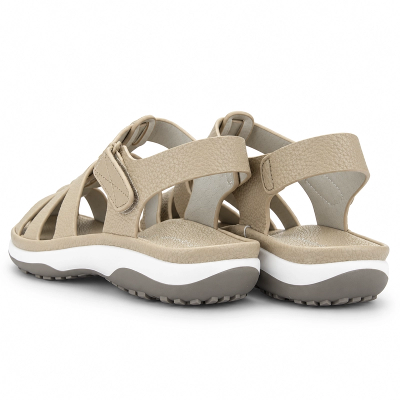SANDALIA BEIGE MUJER CASUAL CHALADA GRETTA - 8