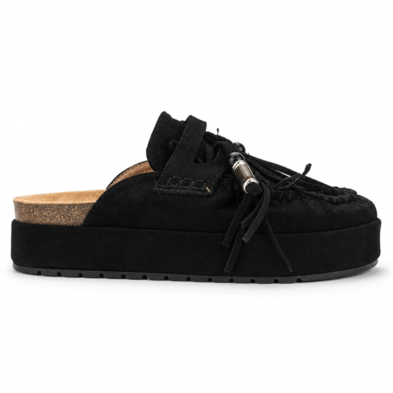SANDALIA NEGRO MUJER CASUAL CHALADA RISCO - 1