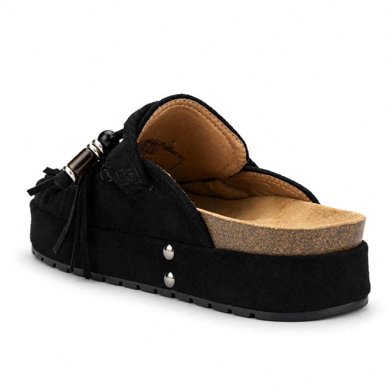 SANDALIA NEGRO MUJER CASUAL CHALADA RISCO - 4