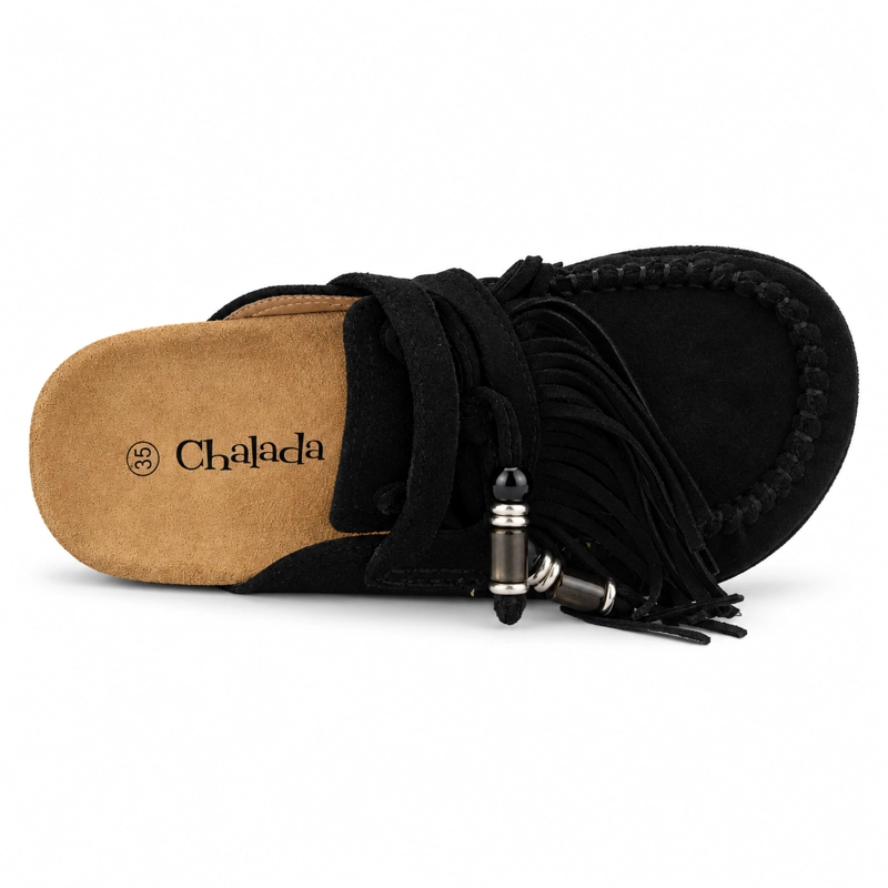 SANDALIA NEGRO MUJER CASUAL CHALADA RISCO - 5