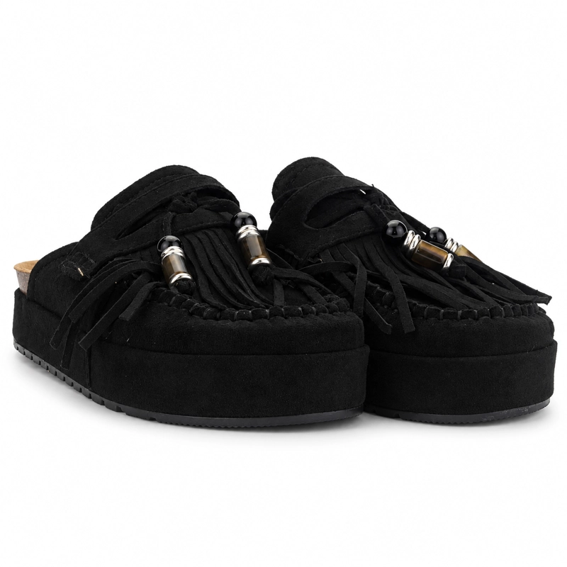 SANDALIA NEGRO MUJER CASUAL CHALADA RISCO - 7