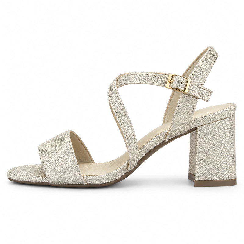 SANDALIA DORADO MUJER CASUAL CHALADA VENDRA - 2