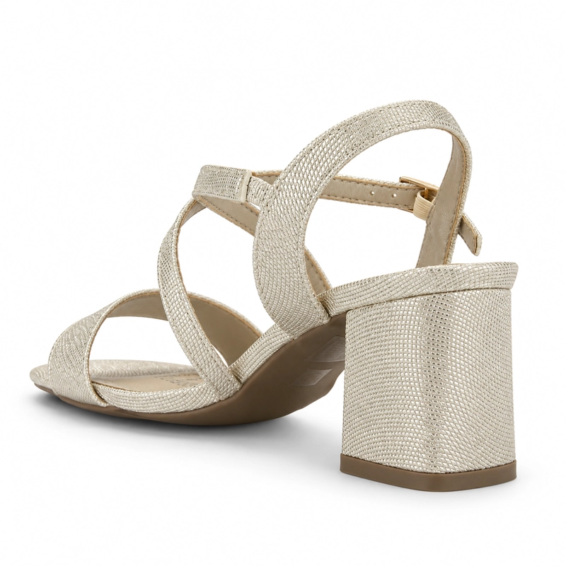 SANDALIA DORADO MUJER CASUAL CHALADA VENDRA - 4