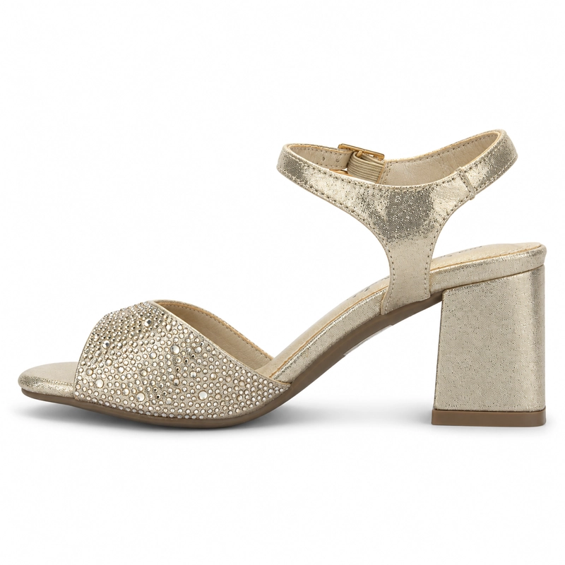 SANDALIA DORADO MUJER CASUAL CHALADA VENDRA - 2