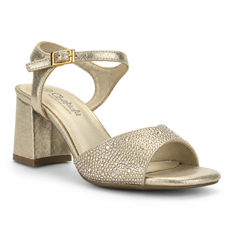 SANDALIA DORADO MUJER CASUAL CHALADA VENDRA - 3