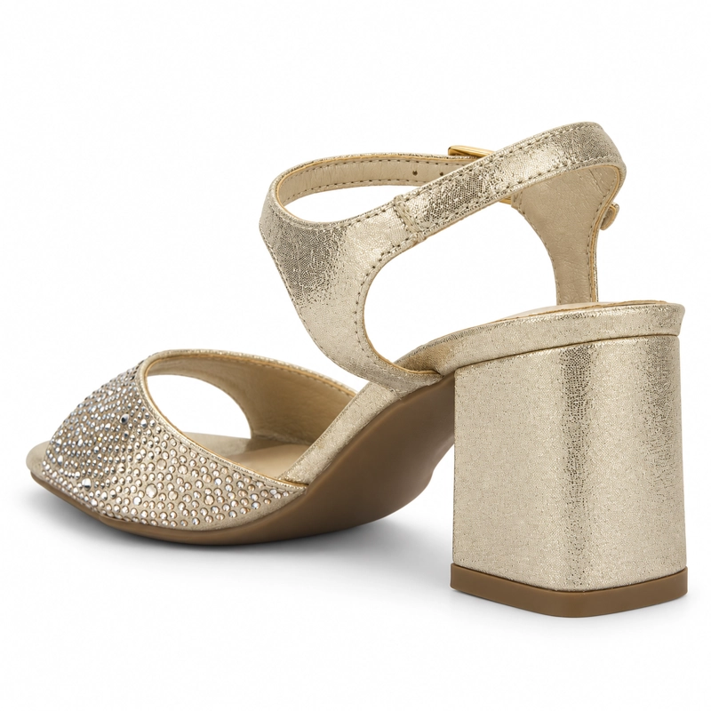 SANDALIA DORADO MUJER CASUAL CHALADA VENDRA - 4