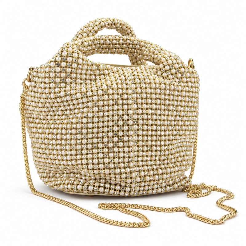 CARTERA DORADO MUJER MODA CHALADA CARTERA - 3