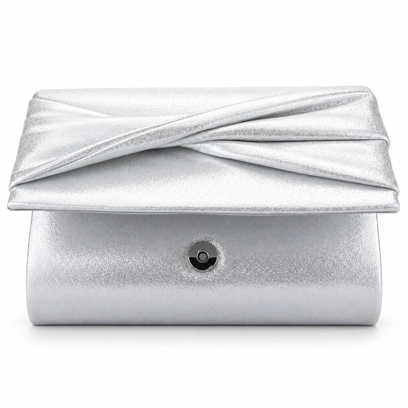 CARTERA PLATEADO MUJER MODA CHALADA CARTERA - 3