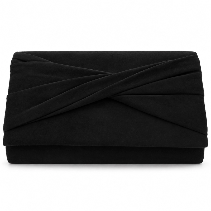 CARTERA NEGRO MATTE MUJER MODA CHALADA CARTERA - 1