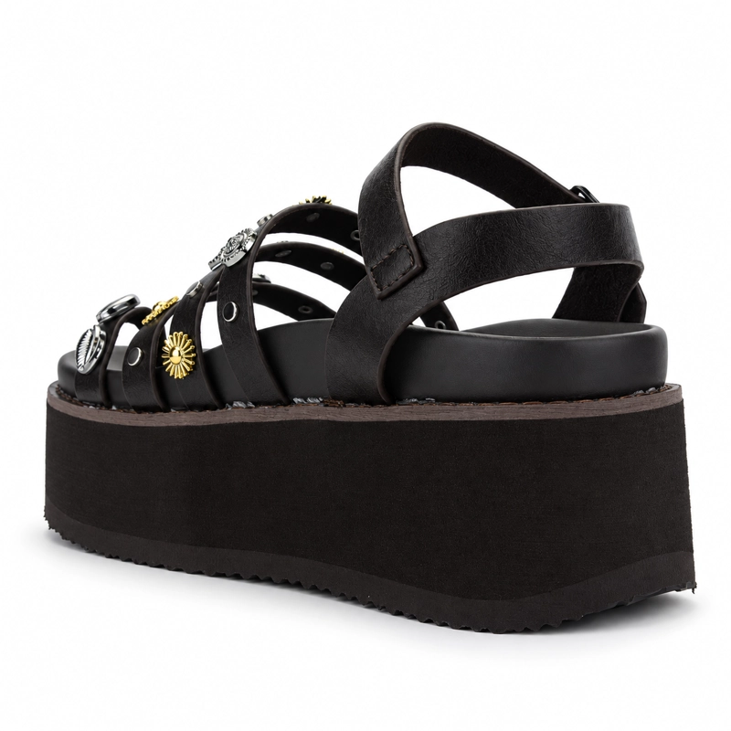 SANDALIA CAFE MUJER CASUAL CHALADA VIRU - 4