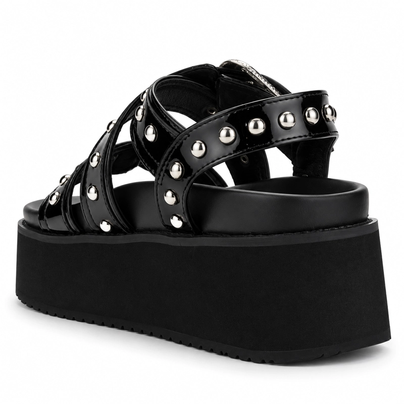 SANDALIA NEGRO MUJER CASUAL CHALADA VIRU - 4