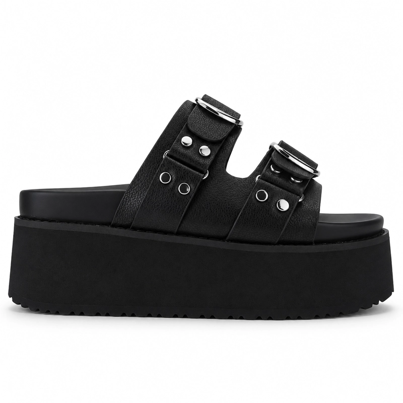 SANDALIA NEGRO MUJER CASUAL CHALADA VIRU - 1
