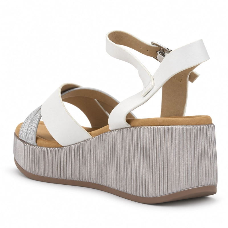 SANDALIA BLANCO MUJER CASUAL CHALADA LIMA - 4