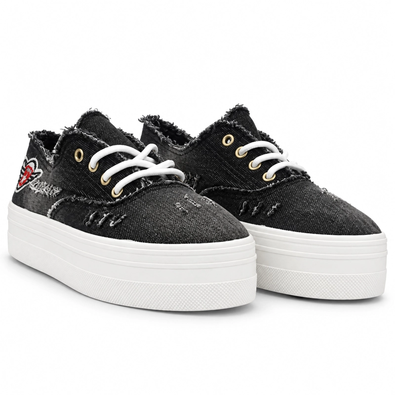 ZAPATILLA NEGRO MUJER URBANO CHALADA FIELD - 5