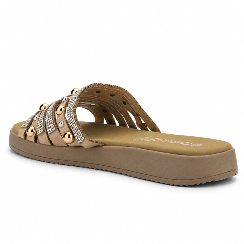 SANDALIA BEIGE MUJER CASUAL CHALADA PIAR - 4