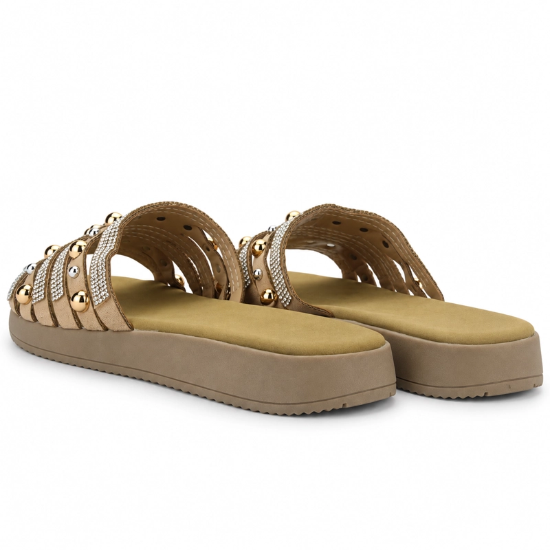 SANDALIA BEIGE MUJER CASUAL CHALADA PIAR - 7