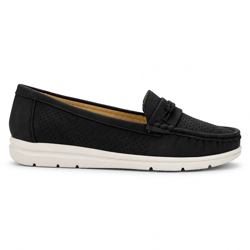 MOCASIN GRIS MUJER CASUAL CHALADA JUDY - 1