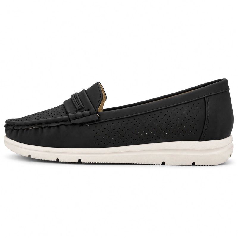 MOCASIN GRIS MUJER CASUAL CHALADA JUDY - 2