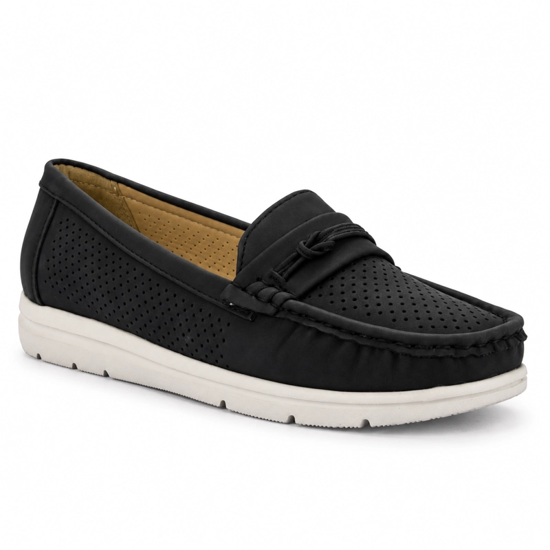 MOCASIN GRIS MUJER CASUAL CHALADA JUDY - 3