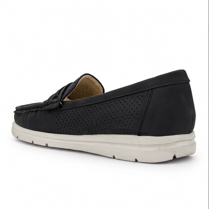 MOCASIN GRIS MUJER CASUAL CHALADA JUDY - 4