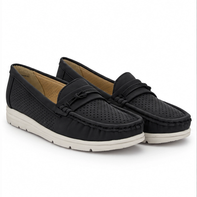 MOCASIN GRIS MUJER CASUAL CHALADA JUDY - 5
