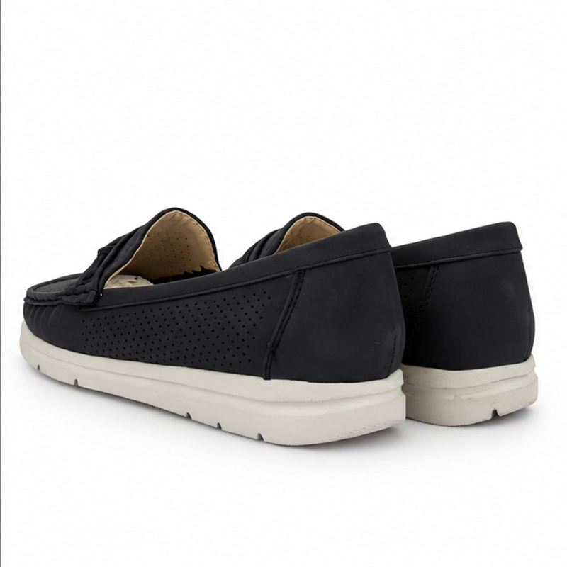 MOCASIN GRIS MUJER CASUAL CHALADA JUDY - 6
