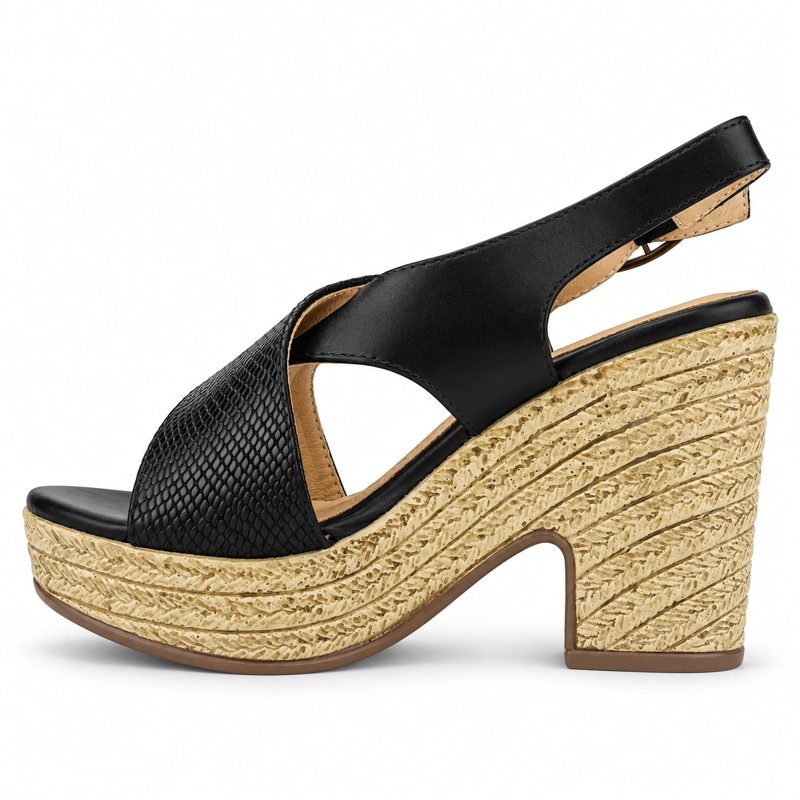 SANDALIA NEGRO MUJER CASUAL CHALADA FELICEH - 2