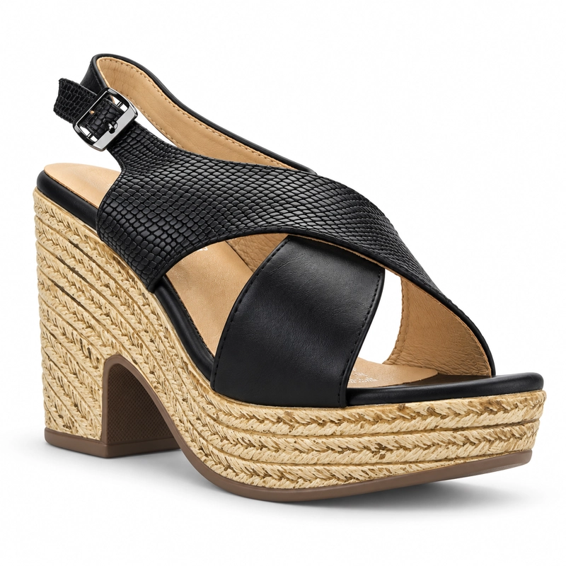 SANDALIA NEGRO MUJER CASUAL CHALADA FELICEH - 3