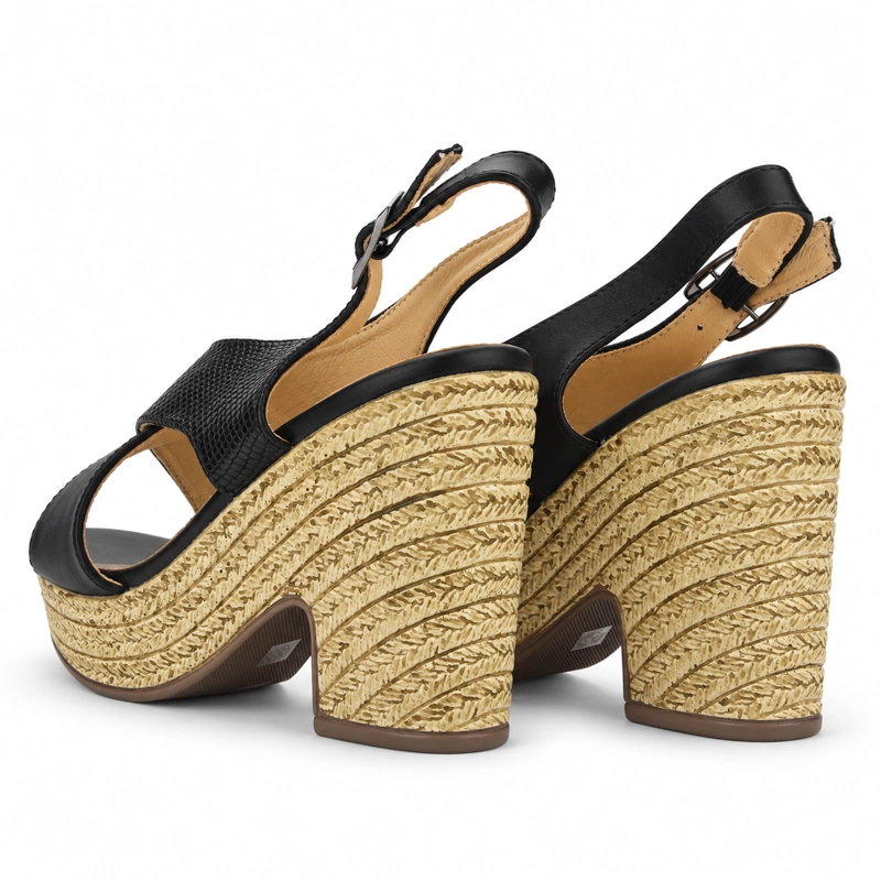 SANDALIA NEGRO MUJER CASUAL CHALADA FELICEH - 6