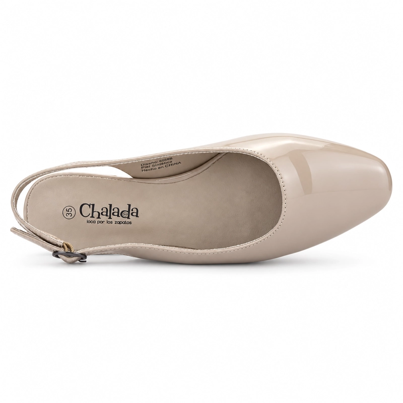 ZAPATO BEIGE MUJER CASUAL CHALADA LUA - 5